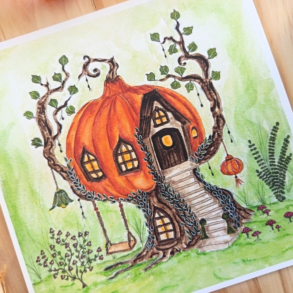 carte maison citrouille halloween féérique carte maison citrouille halloween féérique
