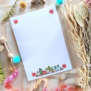 bloc-notes illustration automne