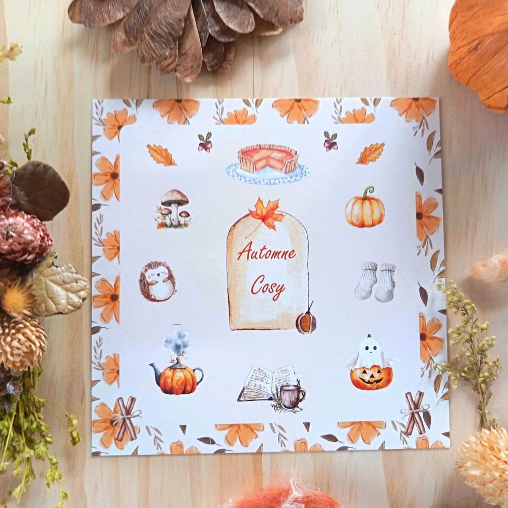 carte automne cosy carte automne cosy