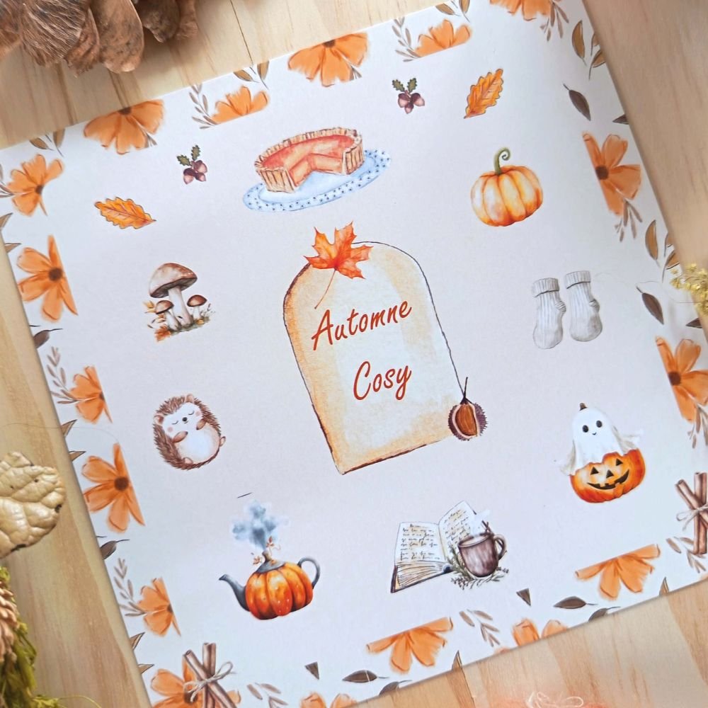 carte automne cosy carte automne cosy